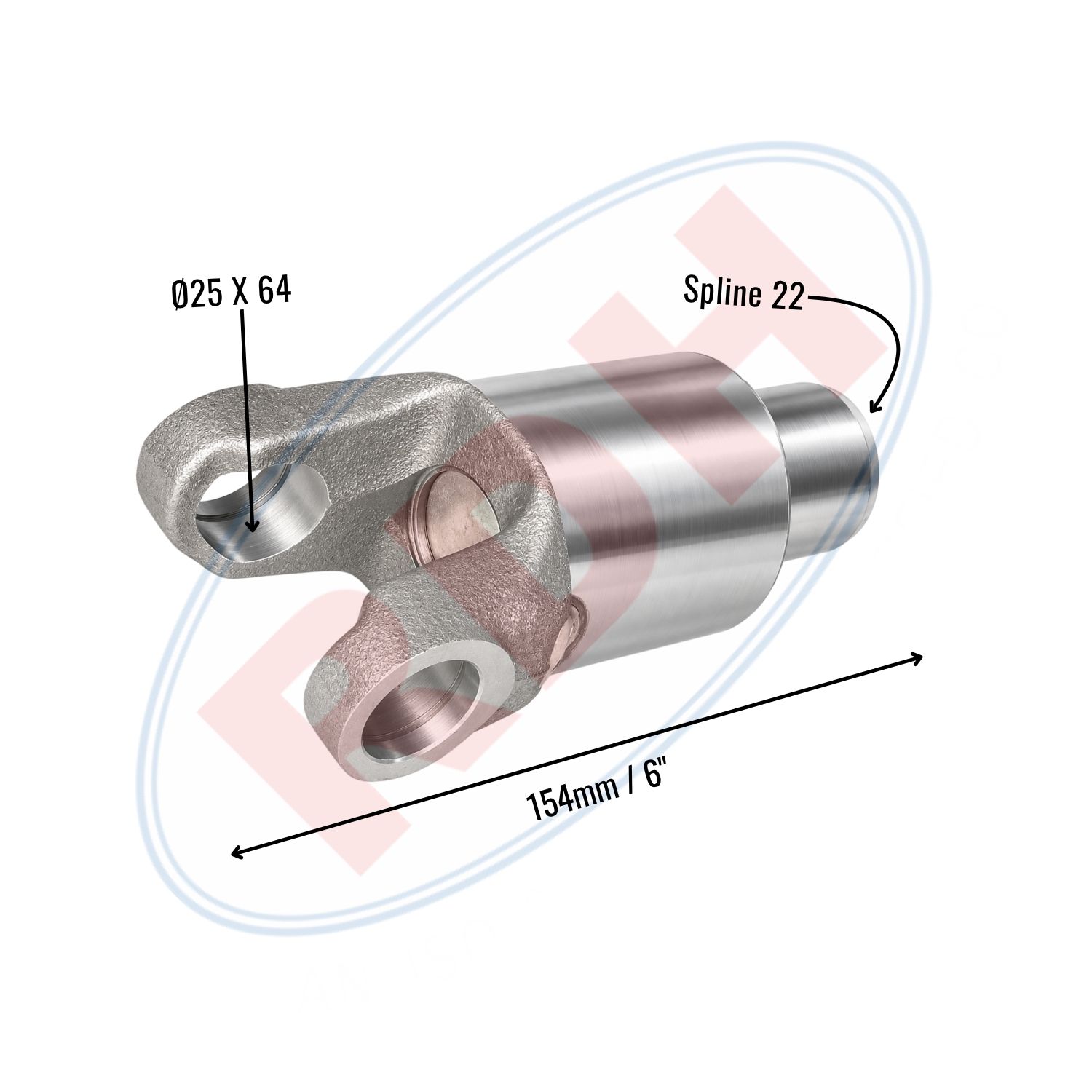 UJC-Ø25 X 64, SPL-22, TL-6"