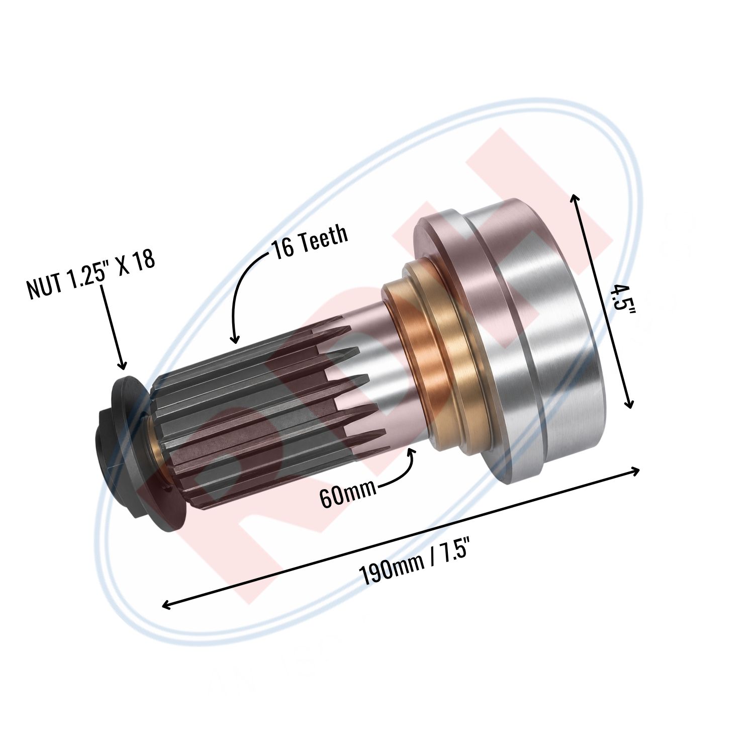SPL-16, P-4.5", TL-7.5"